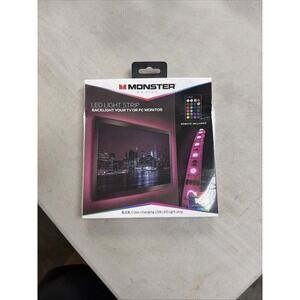 Monster Basics LED TV Monitor Back Light Strip 6.5ft Color Changing w/ Remote